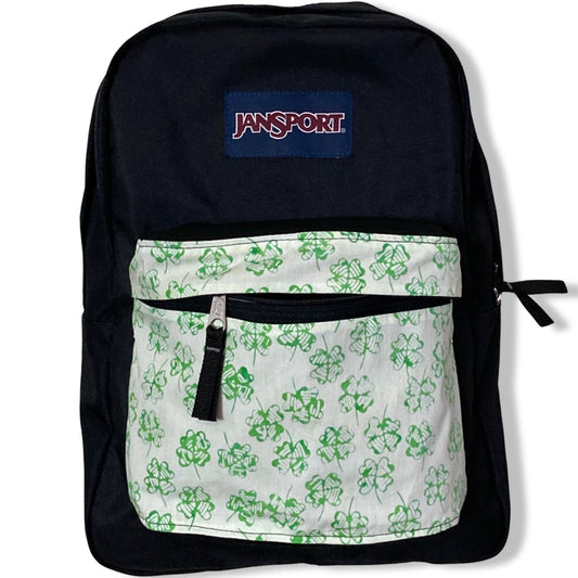 Four Leaf Clover On White Batik