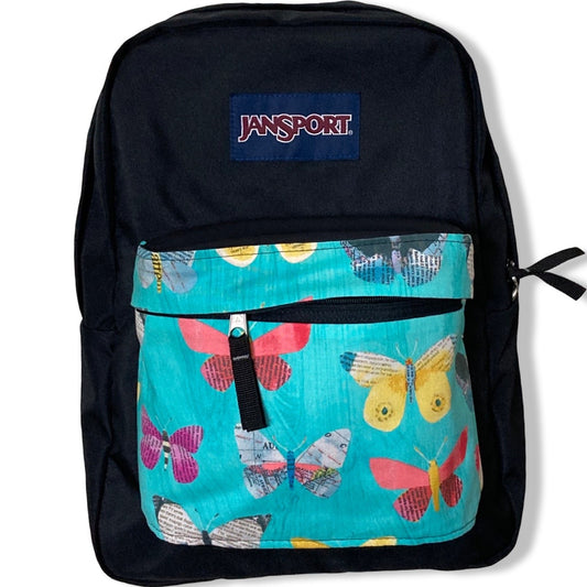 Newspaper Butterfly Aqua