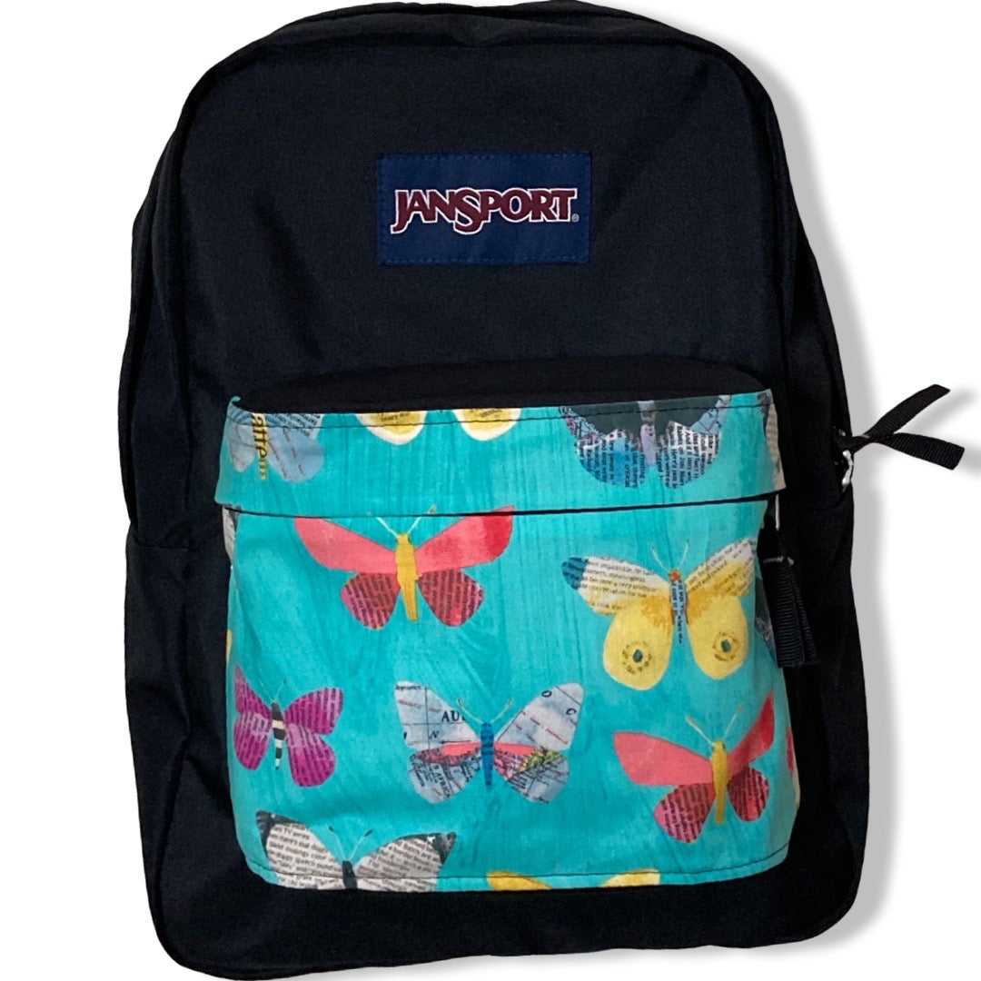 Newspaper Butterfly Aqua