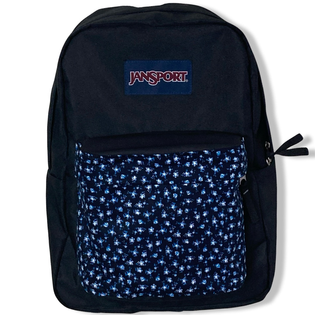 Blue Flowers On Black