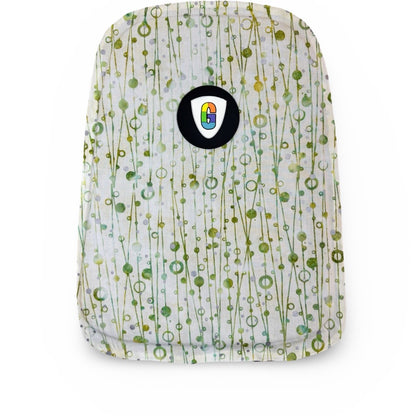 Circles & Lines Green Batik