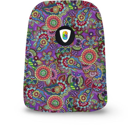 Paisley Floral On Purple