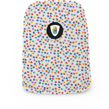 Rainbow Paws On White