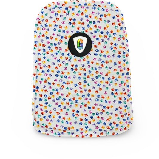 Rainbow Paws On White