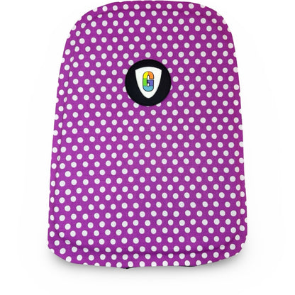 White Polka Dot On Pink