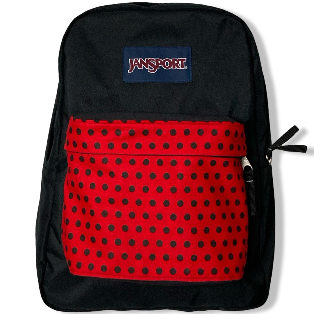 Black Polka Dot On Red