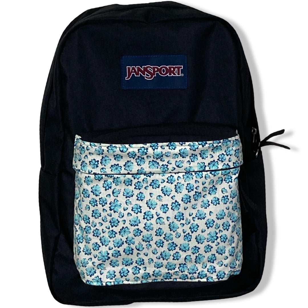 Blue Flowers On White