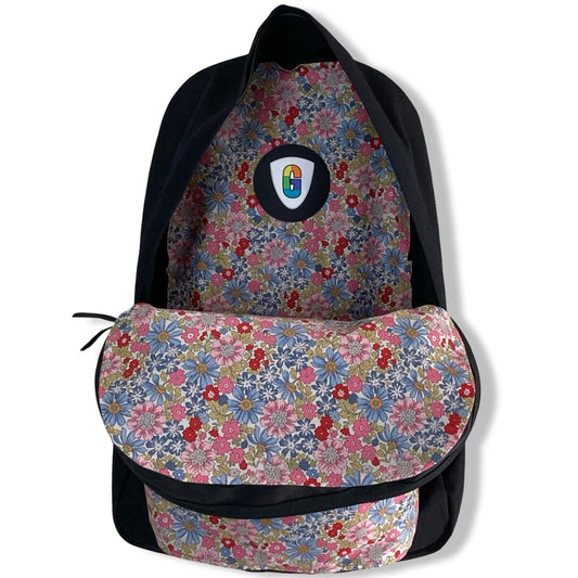 Pink Blue And Red Flowers