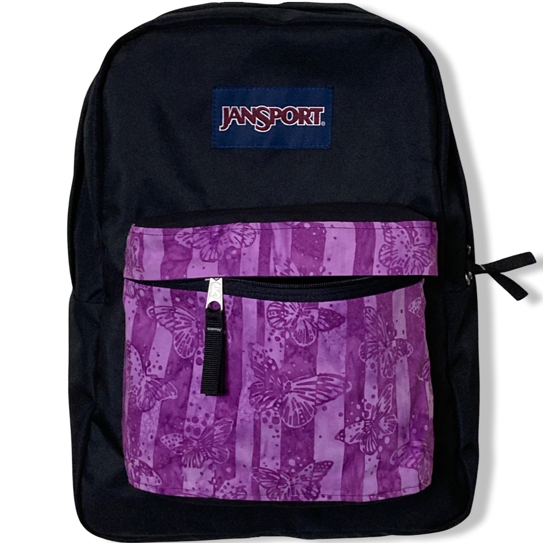 Butterflies On Purple Batik