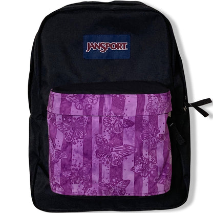 Butterflies On Purple Batik