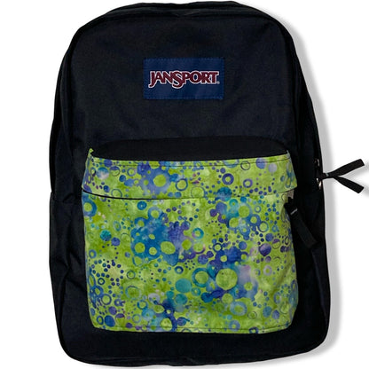 Circles On Green & Blue Batik