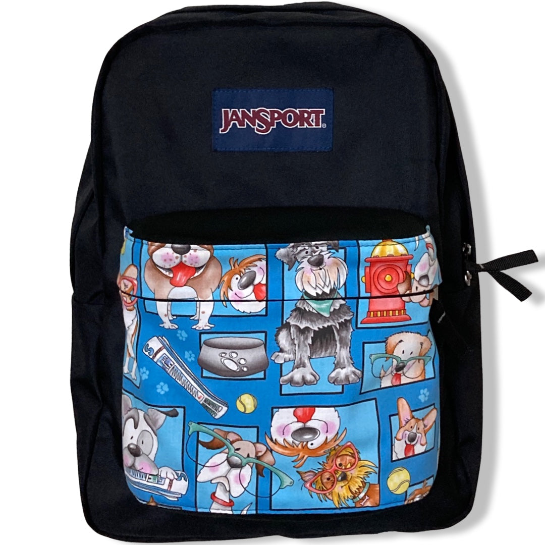 Dogs & Fire Hydrants Dark Blue