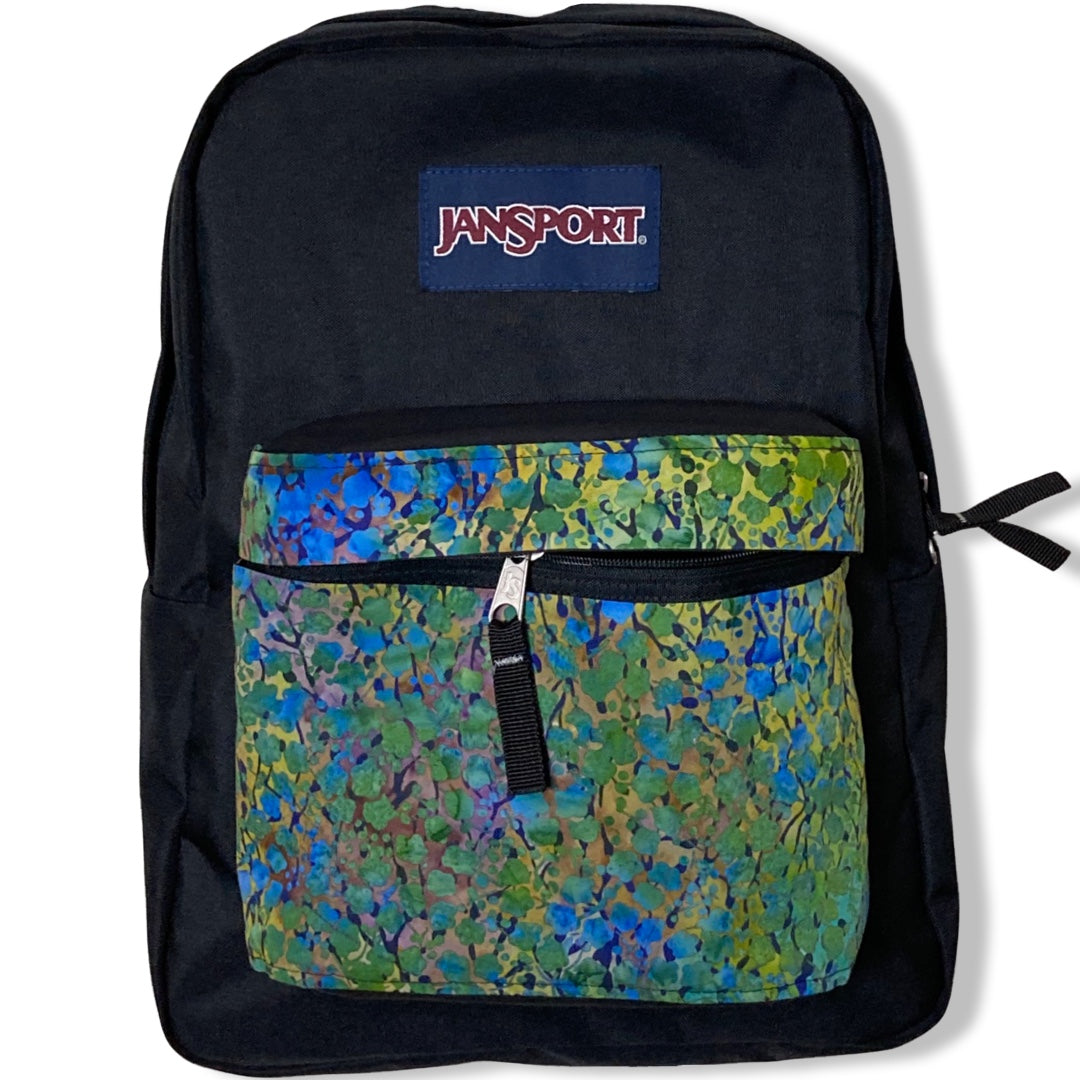 Floral Blue & Green Batik