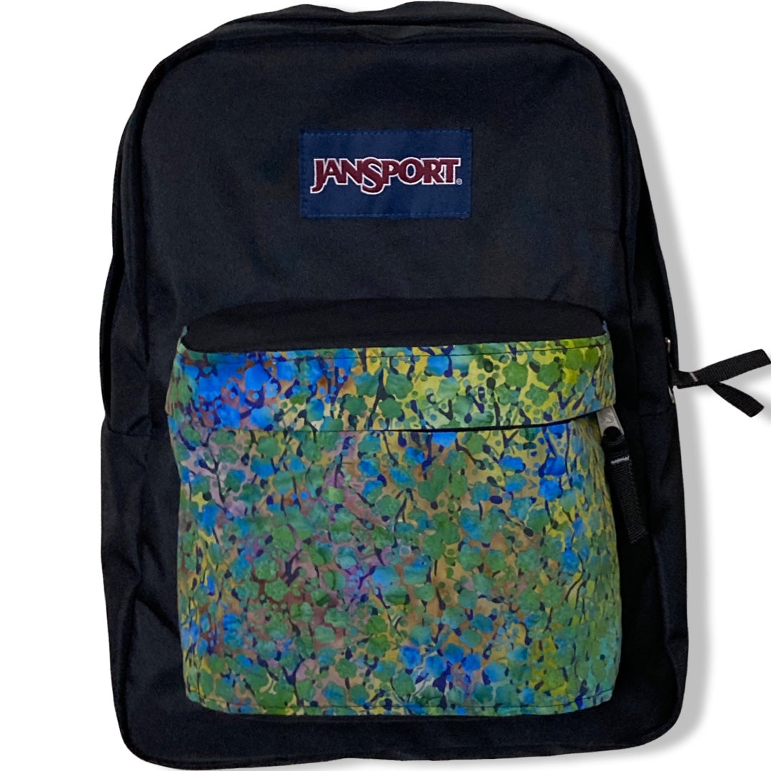 Floral Blue & Green Batik