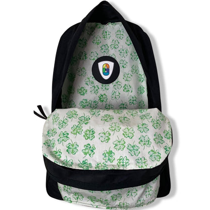 Four Leaf Clover On White Batik