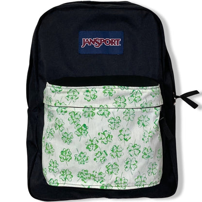 Four Leaf Clover On White Batik