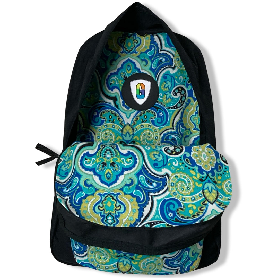 Blue And Green Paisley