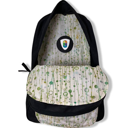 Circles & Lines Green Batik