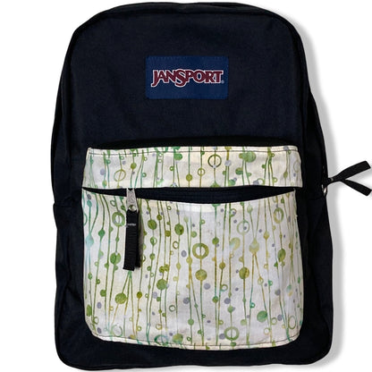 Circles & Lines Green Batik