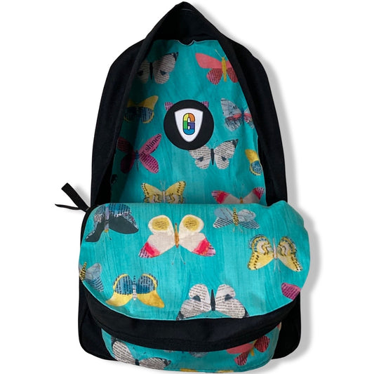 Newspaper Butterfly Aqua