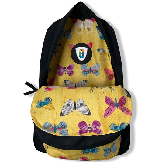 Newspaper Butterfly Mustard