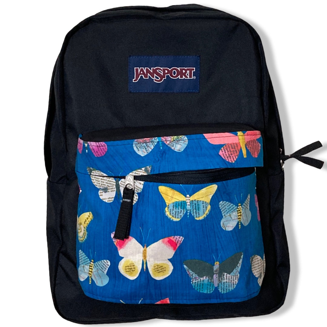 Newspaper Butterfly Navy