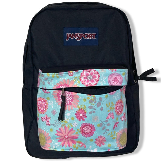 Pink Flowers On Blue