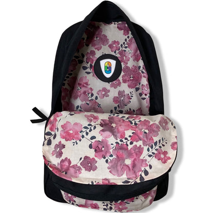 Pink Flowers On White Batik