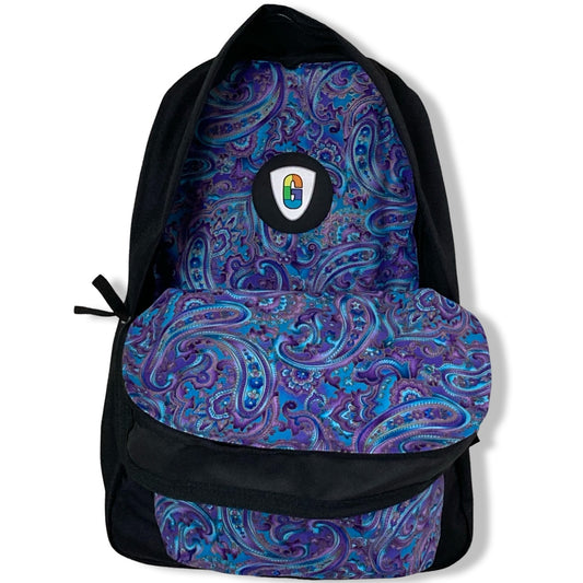 Purple And Blue Paisley