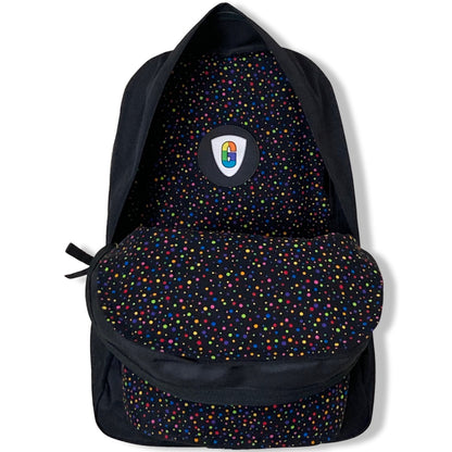 Rainbow Dots On Black