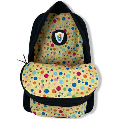 Rainbow Dots On Yellow