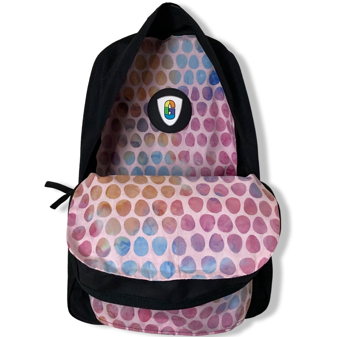 Rainbow Eggs On Pink Batik