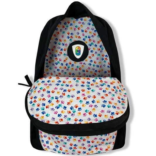 Rainbow Paws On White