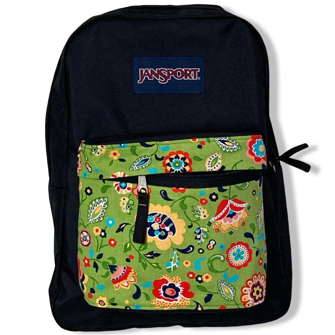 Red Yellow Blue Flowers On Green