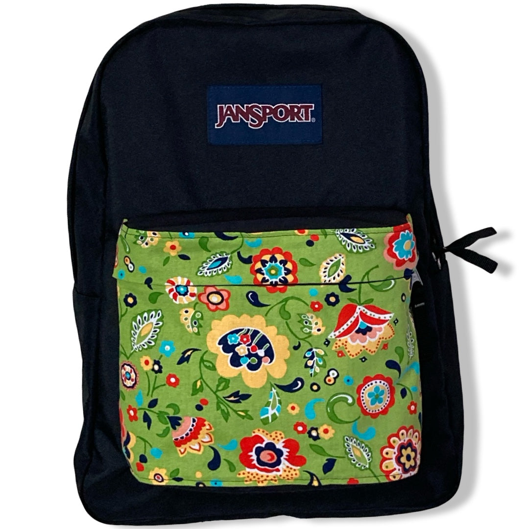 Red Yellow Blue Flowers On Green