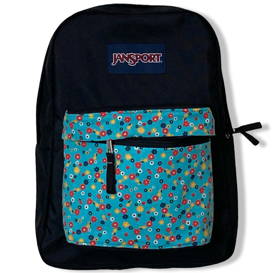 Red White Yellow Flowers On Blue