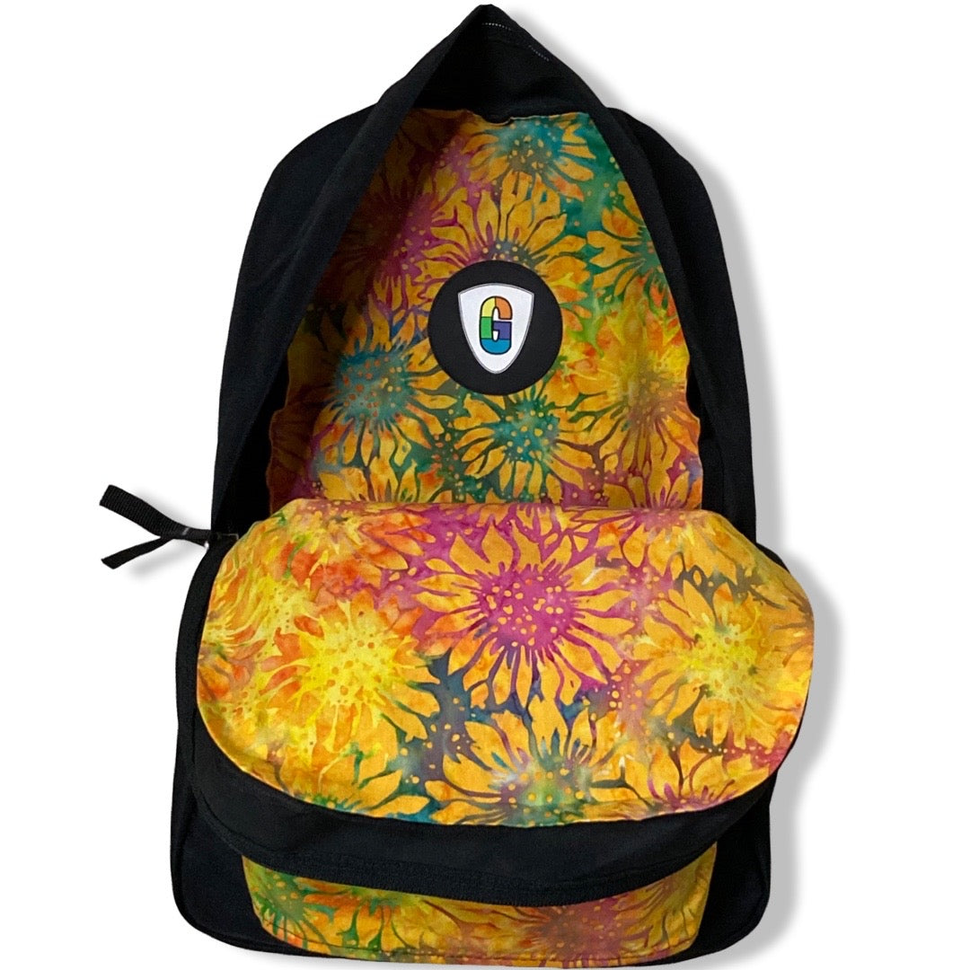 Rainbow Sunflowers Batik