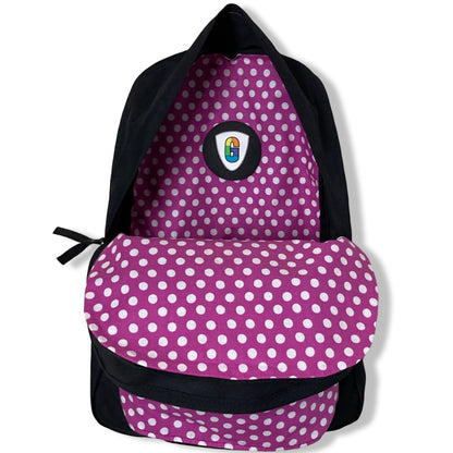 White Polka Dot On Pink