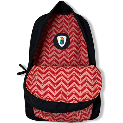 Zig Zag Pink & Red Batik