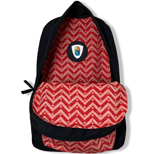 Zig Zag Pink & Red Batik