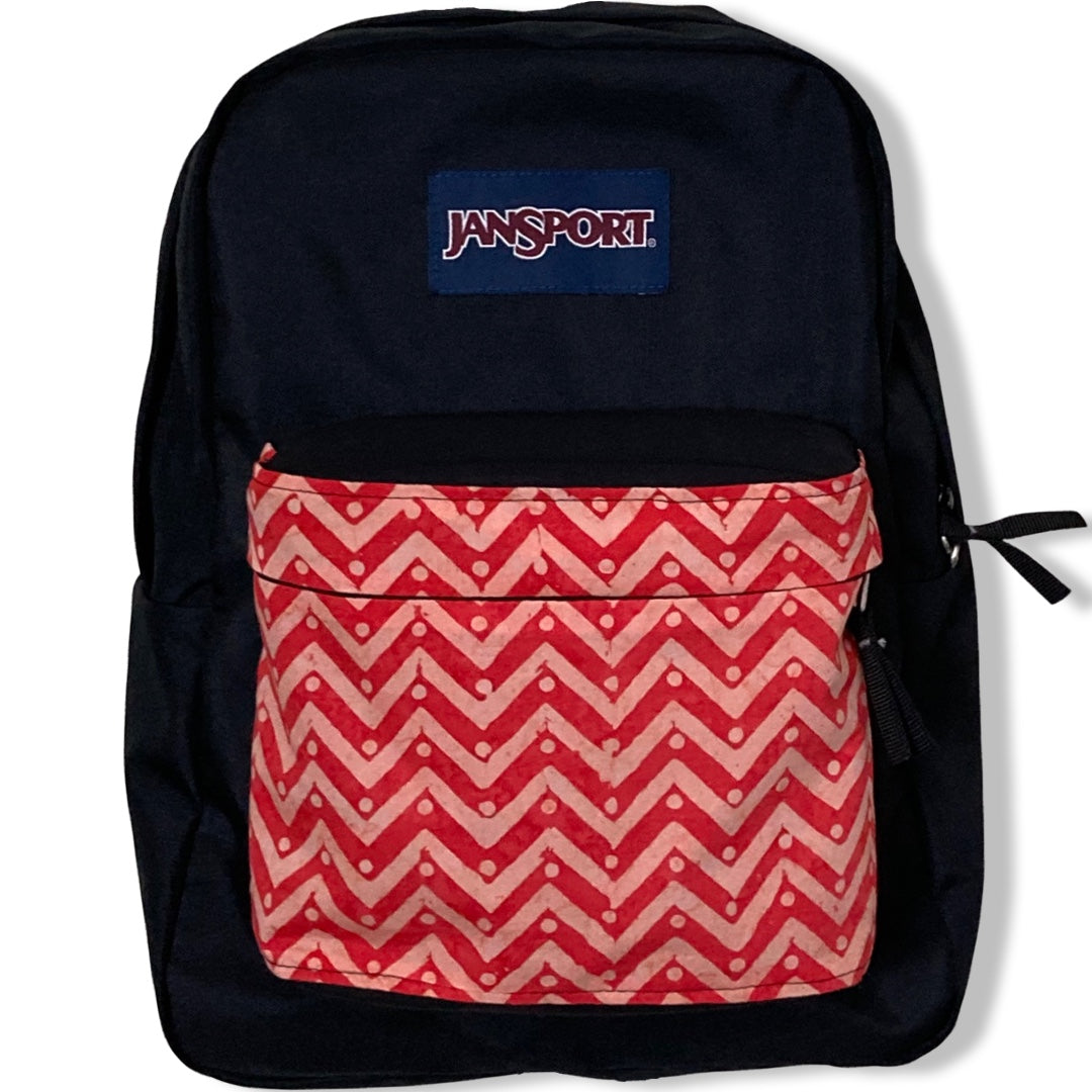 Zig Zag Pink & Red Batik